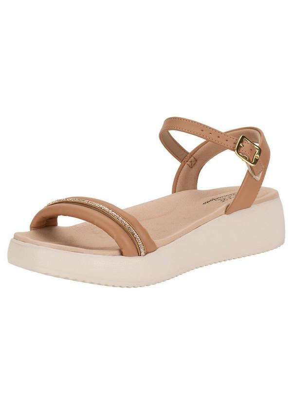 Vista 2 Sandália Feminina Anabela Modare 7189112 - Salmão MODARE