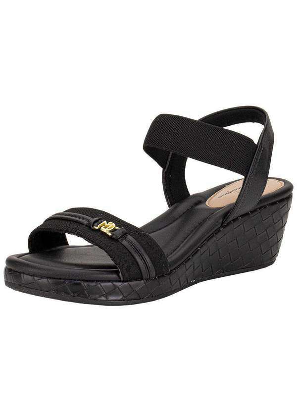 Vista 2 Sandália Feminina Anabela Modare 7216103 Preto MODARE