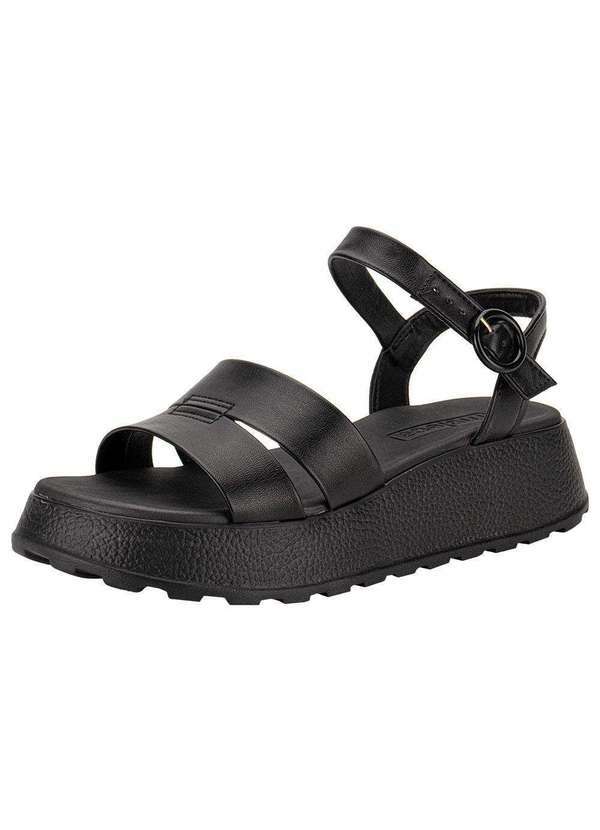 Vista 2 Sandália Feminina Anabela Moleca 5517101 - Preto MOLECA