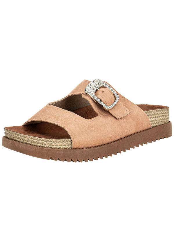 Vista 2 Sandália Feminina Conforto Moleca 5500217 Salmão MOLECA