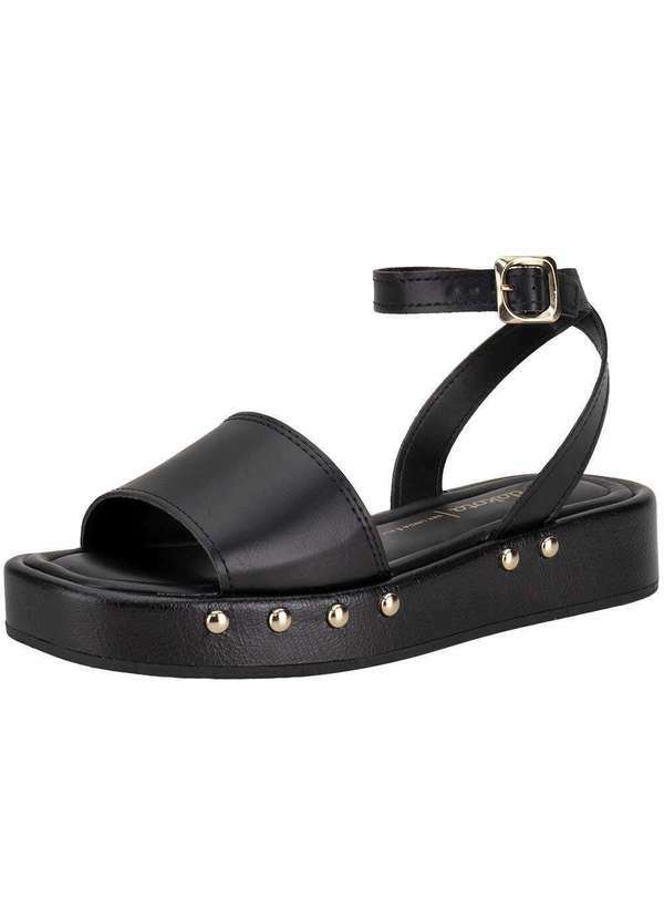 Vista 2 Sandália Feminina Flat Dakota Db052 Preto Dakota