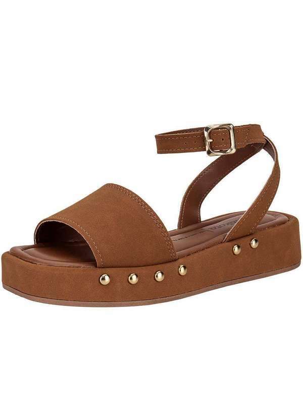 Vista 2 Sandália Feminina Flat Dakota Db052 Camel Dakota
