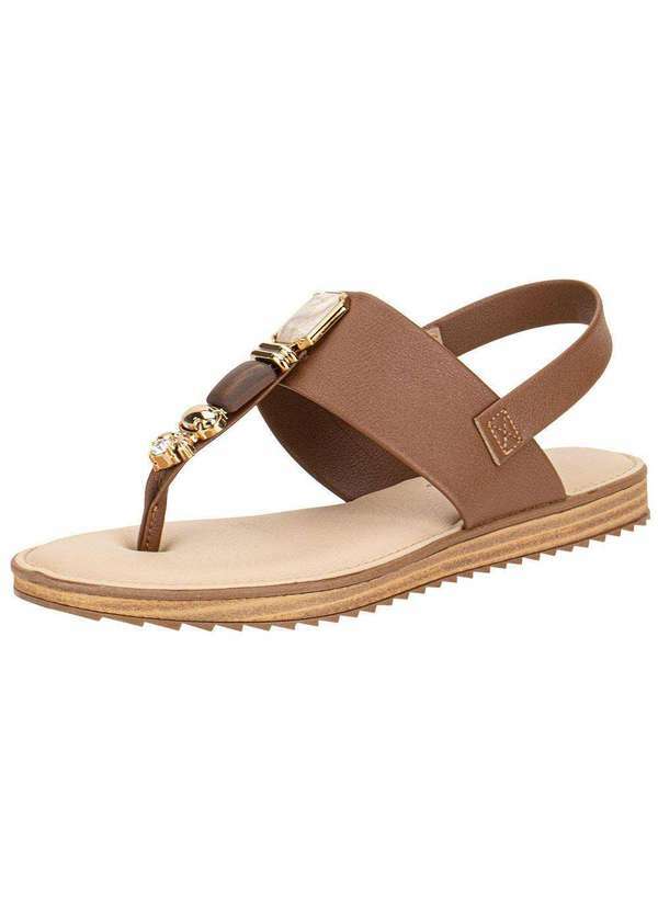 Vista 2 Sandália Feminina Flat Modare - 7141120 Chocolate MODARE