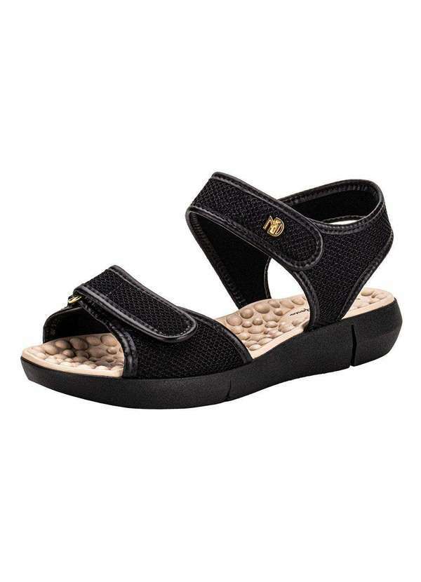 Vista 2 Sandália Feminina Flat Modare 7142118 - Preto MODARE