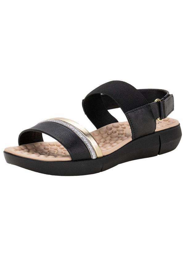 Vista 2 Sandália Feminina Flat Modare 7142133 - Preto