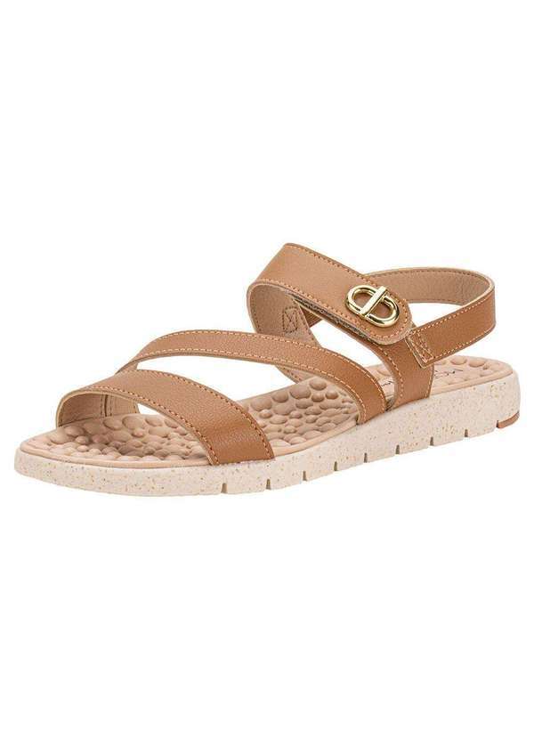 Vista 2 Sandália Feminina Flat Modare 7162223 - Camel MODARE