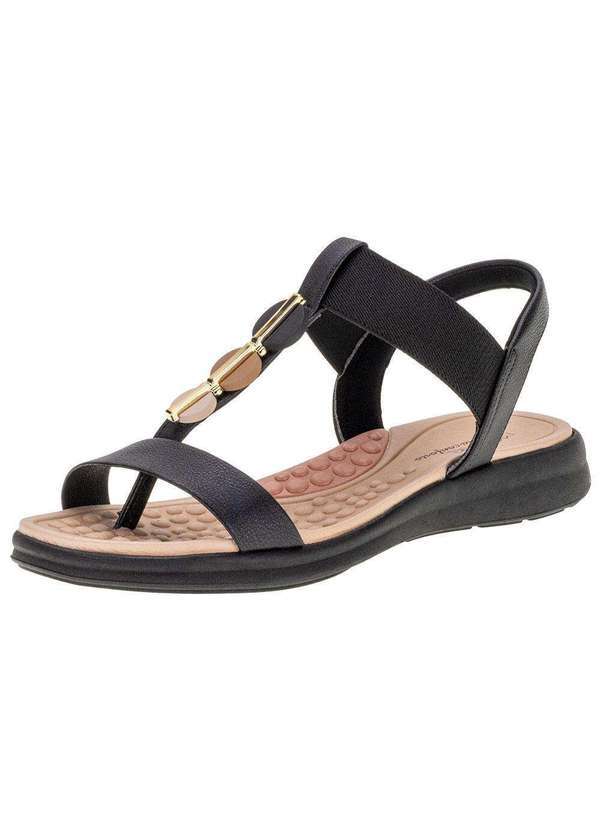 Vista 2 Sandália Feminina Flat Modare 7174109 - Preto MODARE