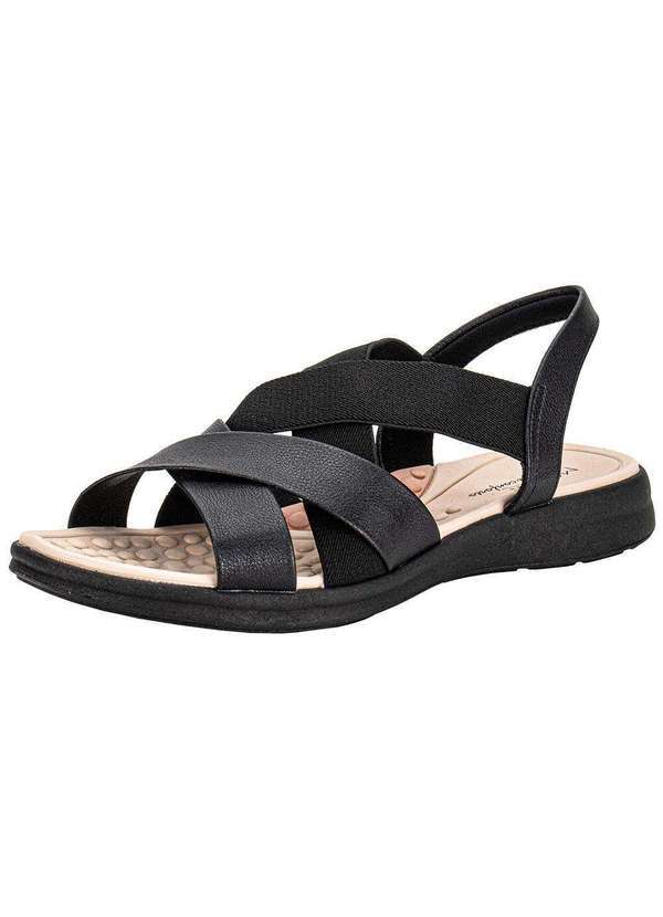 Vista 2 Sandália Feminina Flat Modare 7174125 Preto MODARE
