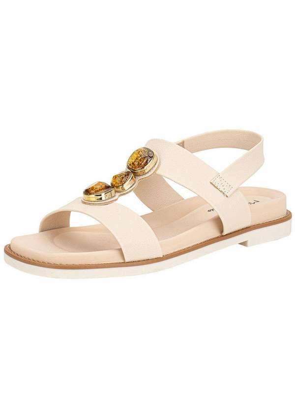 Vista 2 Sandália Feminina Flat Modare 7205106 - Natural MODARE
