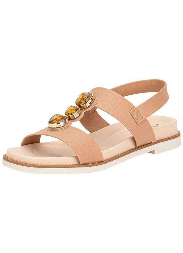 Vista 2 Sandália Feminina Flat Modare 7205106 - Salmão MODARE