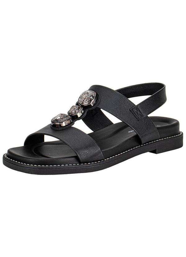 Vista 2 Sandália Feminina Flat Modare 7205106 - Preto MODARE