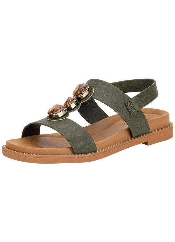 Vista 2 Sandália Feminina Flat Modare 7205106 Oliva
