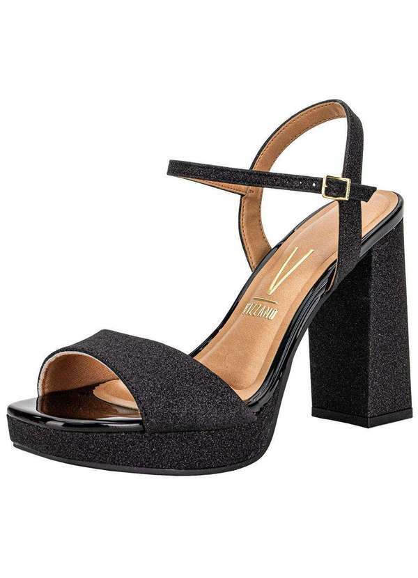 Vista 2 Sandália Feminina Meia Pata Vizzano 6551100 Preto VIZZANO
