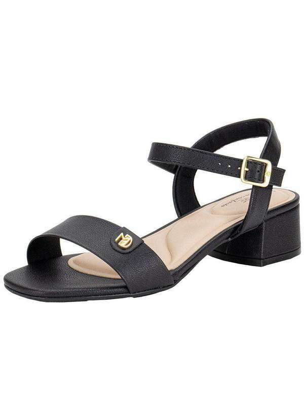 Vista 2 Sandália Feminina Salto Grosso Modare 7211101 Preto MODARE