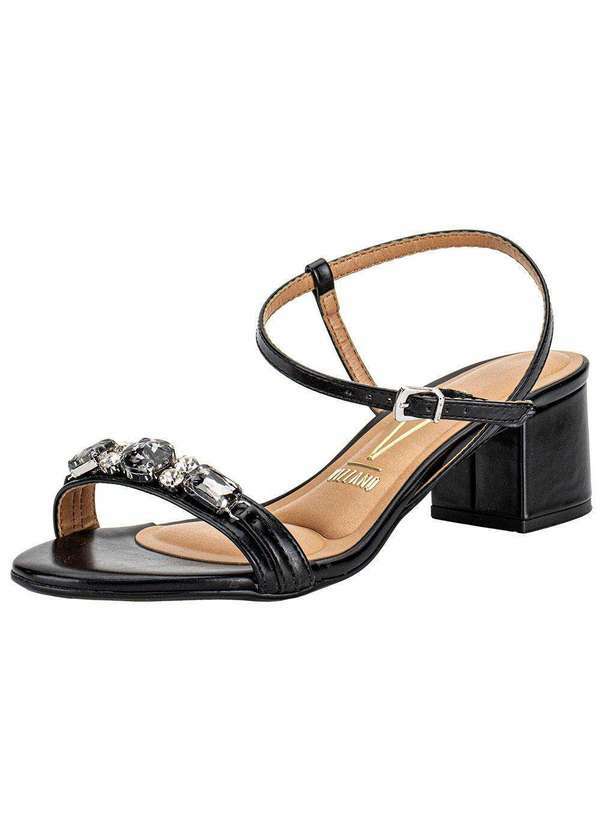 Vista 2 Sandália Feminina Salto Grosso Vizzano 62911716 Preto VIZZANO