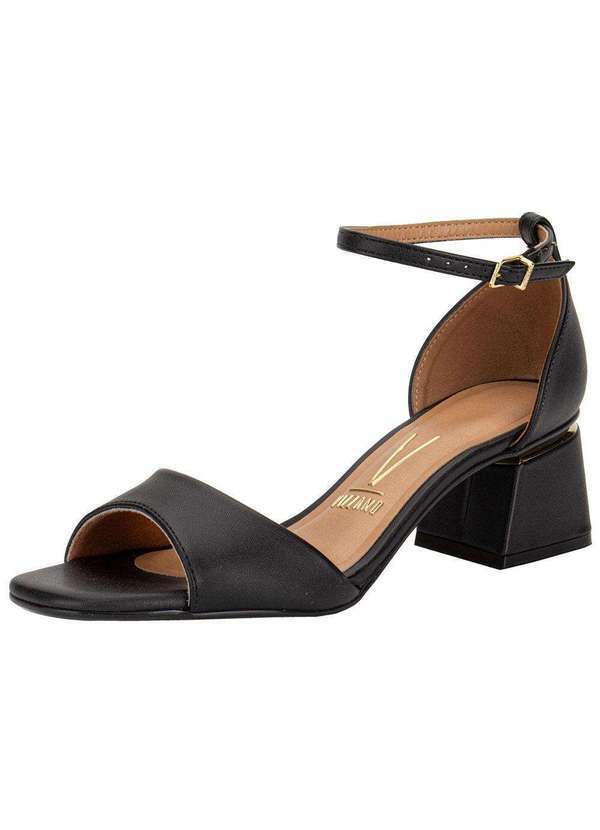 Vista 2 Sandália Feminina Salto Grosso Vizzano 6428143 - Preto VIZZANO