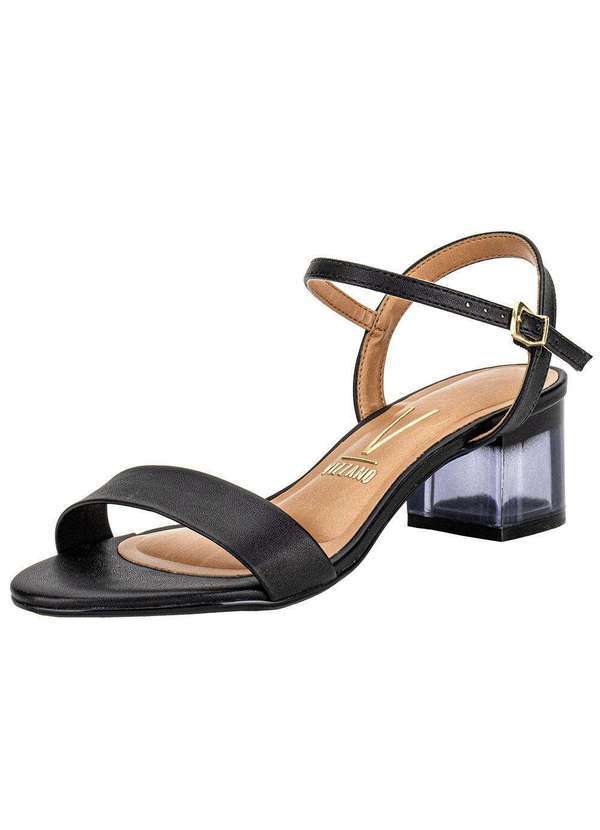 Vista 2 Sandália Feminina Salto Grosso Vizzano 6442200 Preto VIZZANO