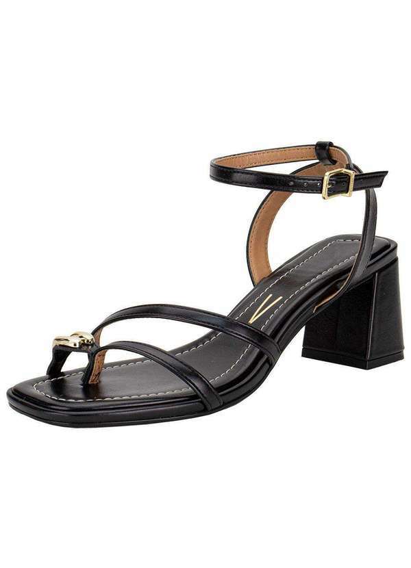 Vista 2 Sandália Feminina Salto Grosso Vizzano 6530105 - Preto VIZZANO