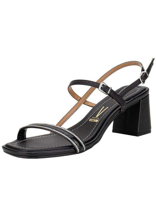 Vista 2 Sandália Feminina Salto Grosso Vizzano 6530108 - Preto VIZZANO