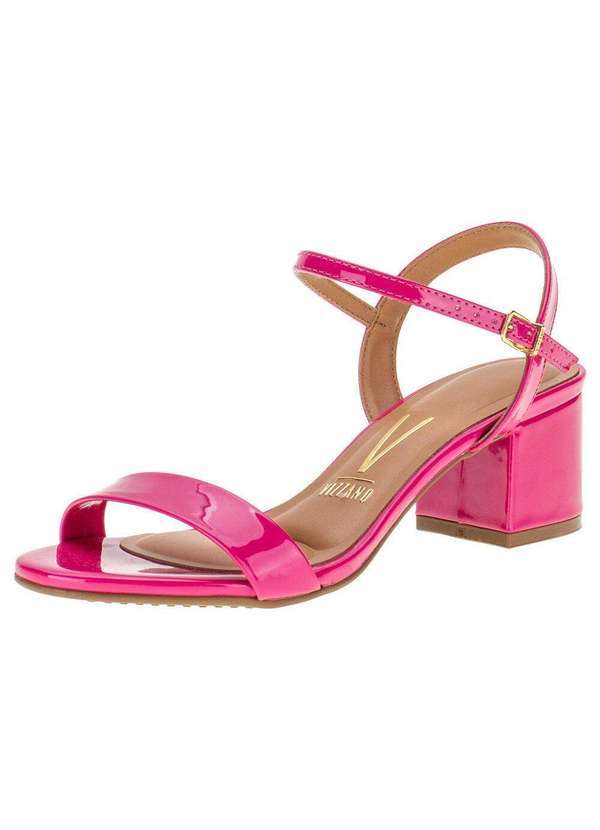Sandália Feminina Salto Médio Vizzano - 6291900 - Pink 01