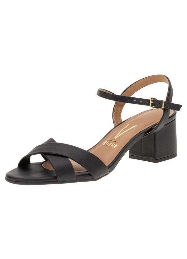 Vista 2 Sandália Feminina Salto Médio Vizzano - 6291927 - Preto VIZZANO