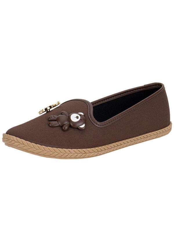 Vista 2 Sapatilha Feminina Alpargata Moleca 52871008 Chocolate MOLECA