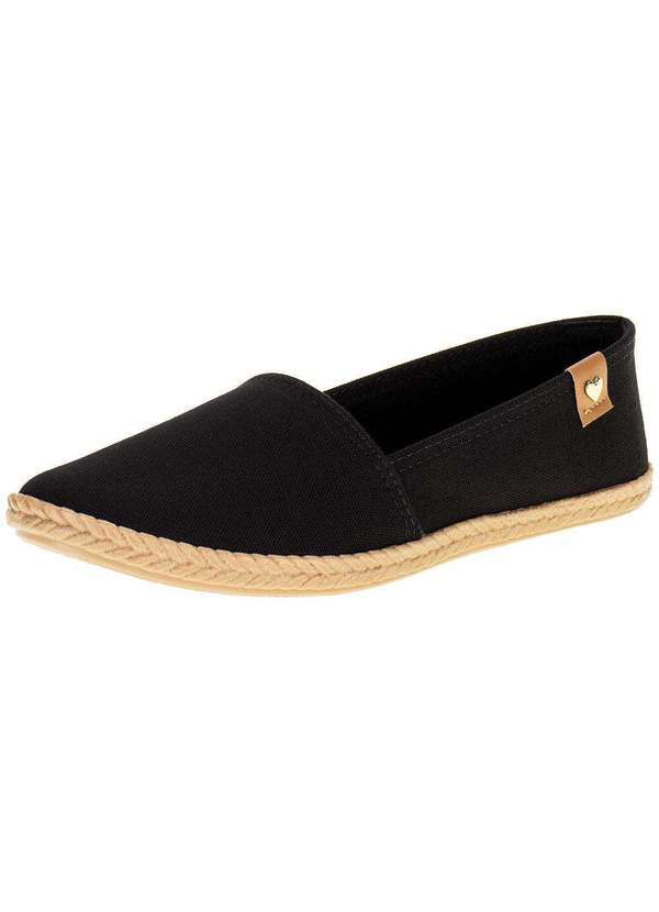 Vista 2 Sapatilha Feminina Alpargata Moleca - 5287210 Preto MOLECA