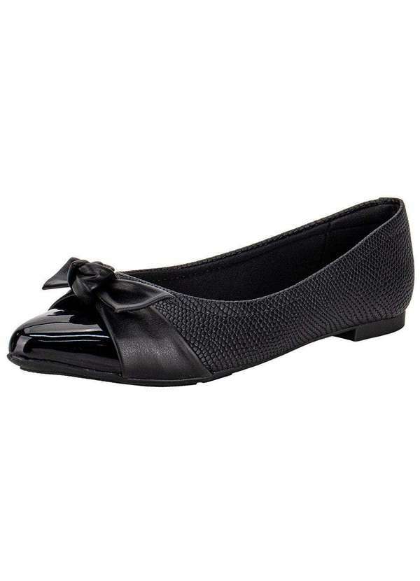Vista 2 Sapatilha Feminina Flat Modare - 7334233 - Preto MODARE