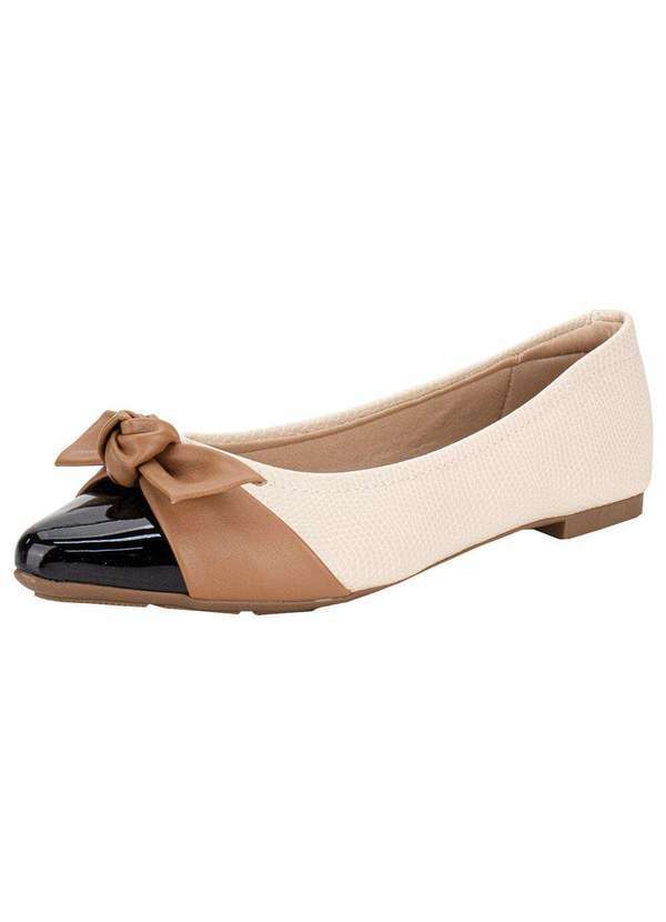 Vista 2 Sapatilha Feminina Flat Modare - 7334233 - Marfim MODARE