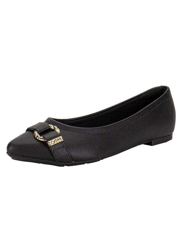 Vista 2 Sapatilha Feminina Flat Modare 7334251 - Preto MODARE