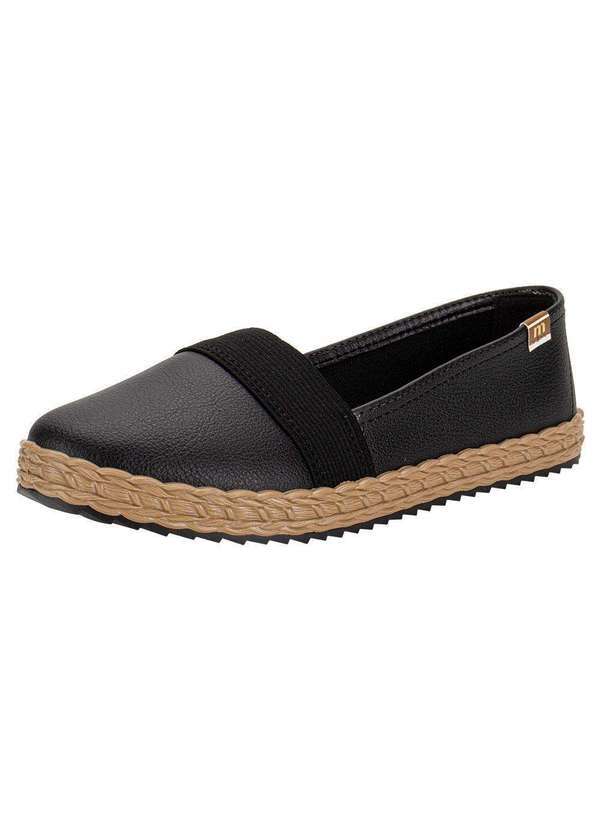 Vista 2 Sapatilha Feminina Flat Moleca 5696300 - Preto MOLECA