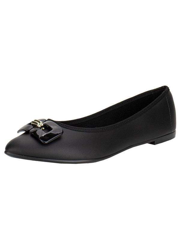 Vista 2 Sapatilha Feminina Flat Moleca 5727141 - Preto MOLECA