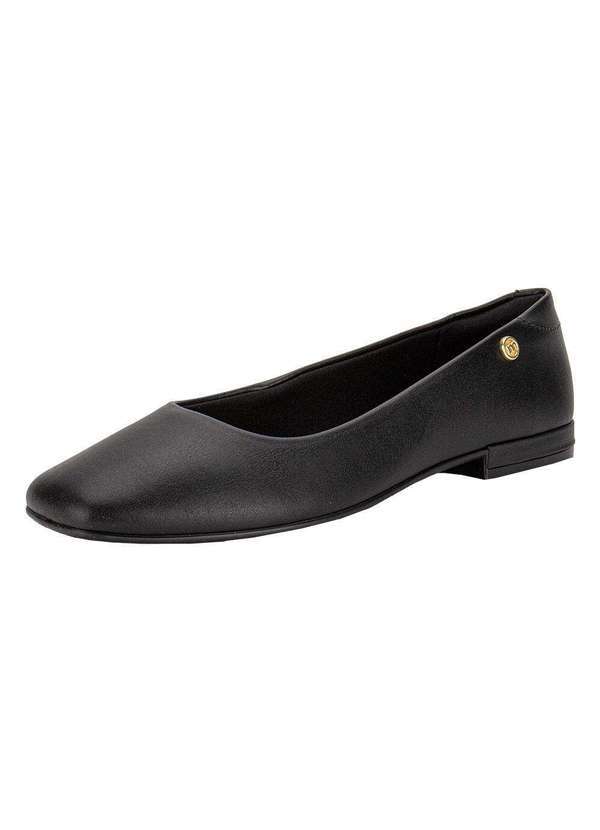 Vista 2 Sapatilha Feminina Flat Moleca 5820100 - Preto MOLECA