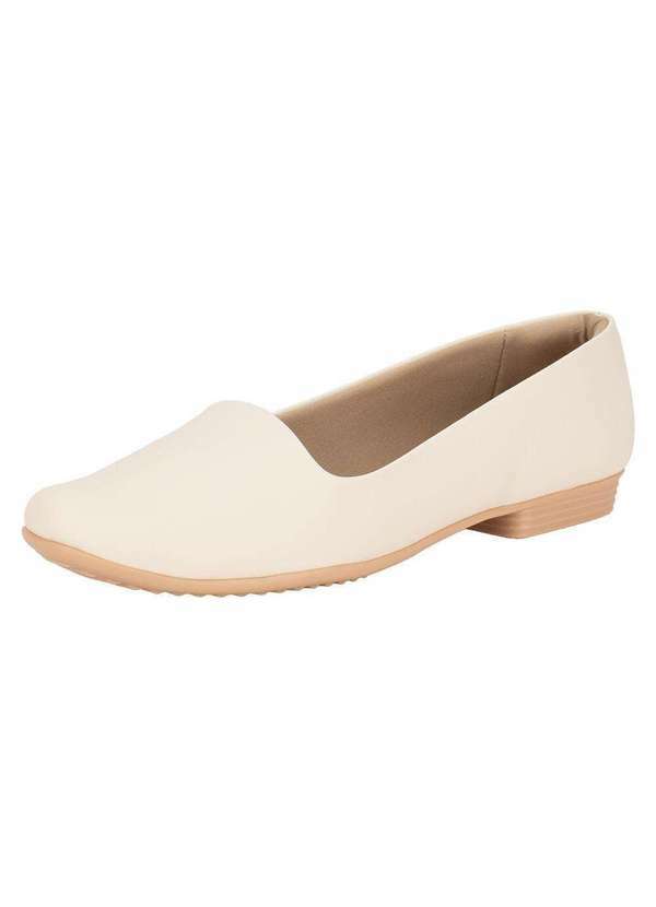 Vista 2 Sapatilha Feminina Flat Piccadilly 250132 Natural Piccadilly