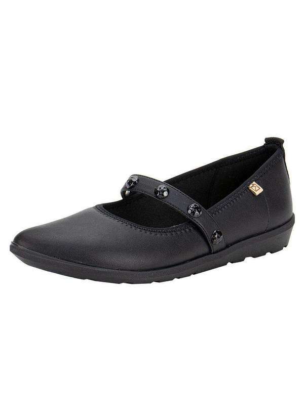 Vista 2 Sapatilha Feminina Flat Piccadilly 295002 - Preto Piccadilly