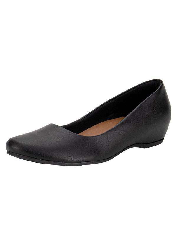 Vista 2 Sapatilha Feminina Flat Usaflex Ac0910 - Preto