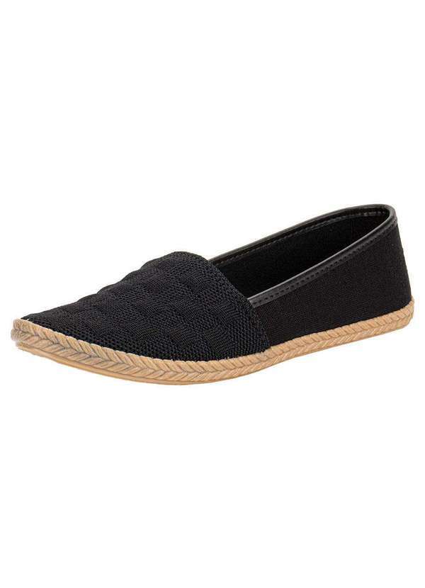 Vista 2 Sapatilha Feminina Moleca 5287297 - Preto MOLECA