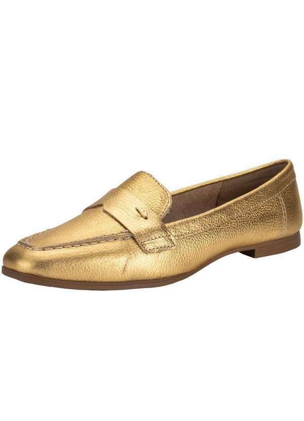 Vista 2 Mocassim Feminino Dakota G6081 - Ouro Dakota