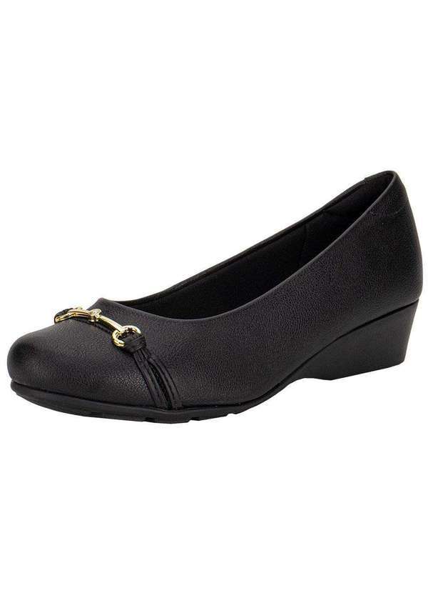 Vista 2 Sapato Feminino Anabela Modare 7014293 Preto MODARE