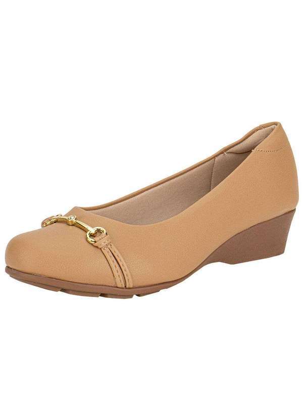 Vista 2 Sapato Feminino Anabela Modare 7014293 Camel MODARE