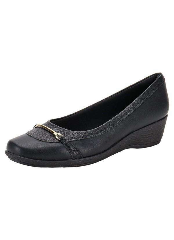 Sapato Feminino Anabela Piccadilly 143211 - Preto