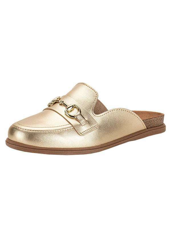 Vista 2 Sapato Feminino Mule Beira Rio 4317102 - Ouro BEIRA RIO