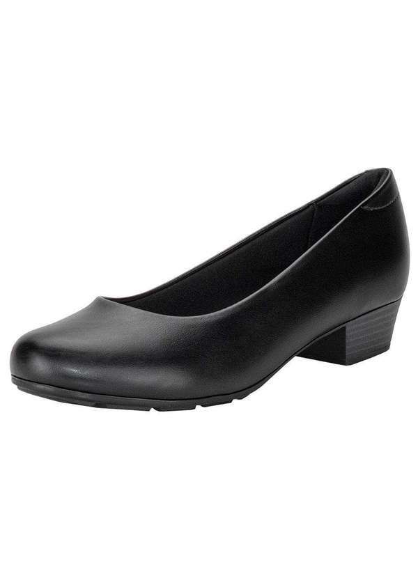 Vista 2 Sapato Feminino Salto Baixo Modare - 7032400 - Preto