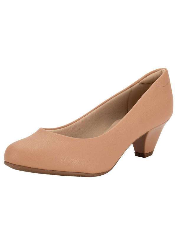 Vista 2 Sapato Feminino Salto Cone Modare 7005500 - Salmão MODARE