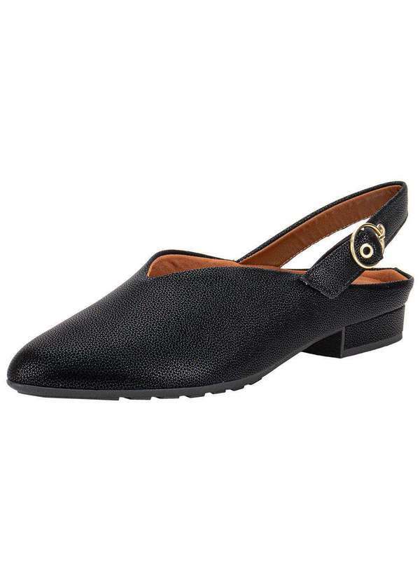 Vista 2 Sapato Feminino Salto Grosso Piccadilly 265001 Preto Piccadilly