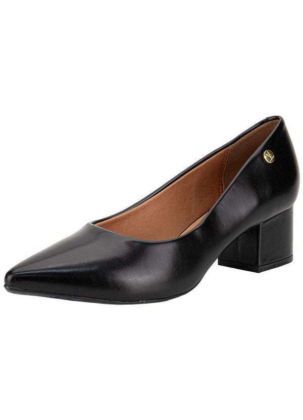 Vista 2 Sapato Feminino Salto Grosso Vizzano 1220315 - Preto VIZZANO