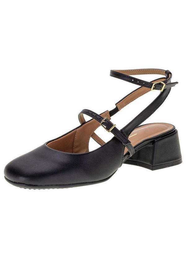 Sapato Feminino Salto Grosso Vizzano 1426101 - Preto
