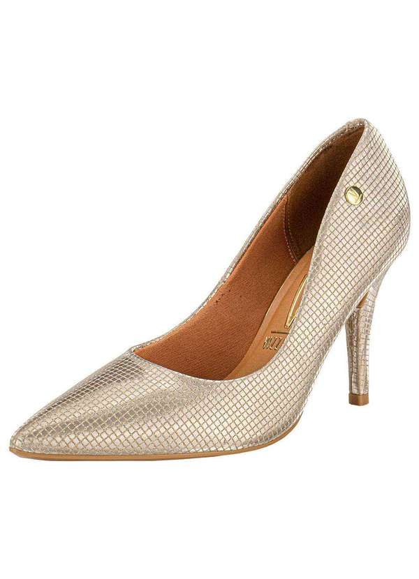 Scarpin Feminino Salto Alto Vizzano 11841501 - Ouro