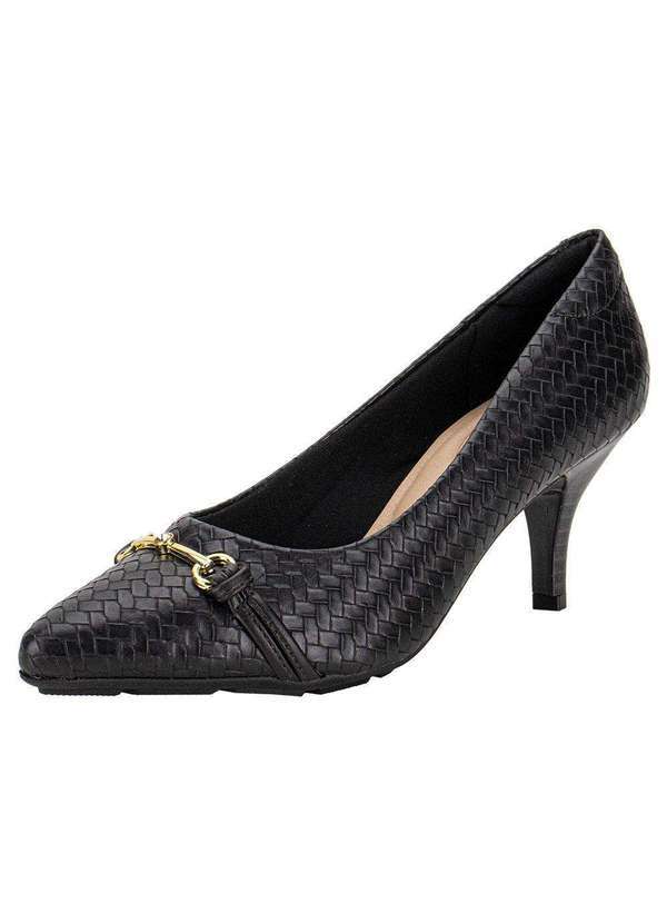 Vista 2 Scarpin Feminino Salto Fino Modare 7013576 - Preto MODARE