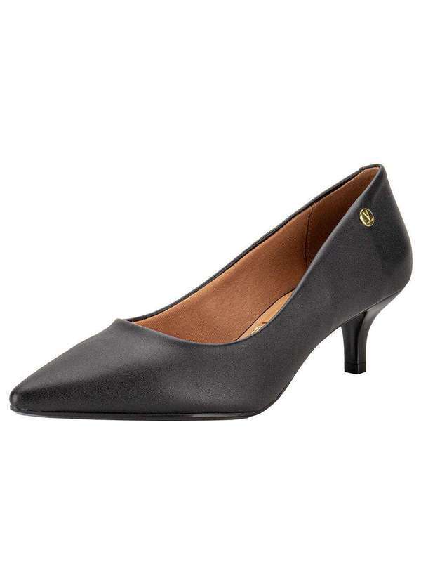 Vista 2 Scarpin Feminino Salto Fino Vizzano 1122828 - Preto VIZZANO
